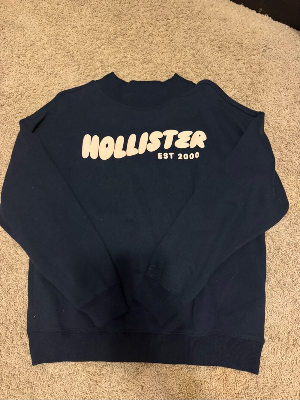 Hollister Navy Crewneck Sweatshirt